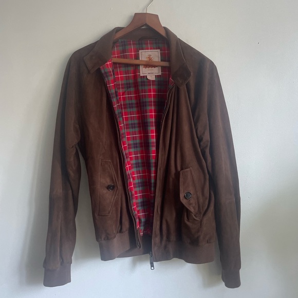 BARACUTA G9 Suede Harrington Jacket brown - Picture 2 of 8